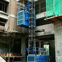 Ascenseur de chantier externe à double cabine pour la construction à vendre