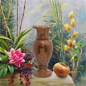 Vase en bambou artisanal, design Art Déco éco-responsable, taille personnalisable, léger, 100% naturel, pour mariages, vente en gros - Product Image 2