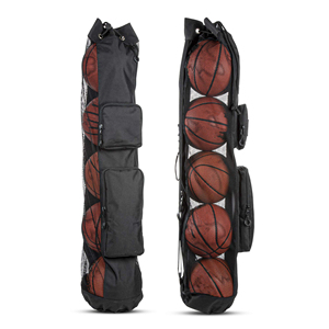 Sac à dos de basketball grande capacité pour équipement et ballons, sac de sport en maille pour football avec deux poches frontales pour accessoires, sac à ballons de football - Product Image 1