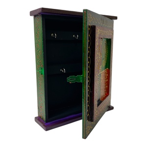 Hand Painted Wooden <b>Key</b> <b>Holder</b> Cabinet Wall Mounted <b>Key</b> Hanger Box Ambabari Painted <b>Key</b> Hanger Box Wall Hanging <b>Key</b> Hanger - Product Image 6