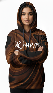 Sweat à capuche unisexe oversize moderne pour l'hiver, avec impression par sublimation brodée, pour les collections streetwear décontractées - Product Image 2