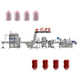 Solidpack-máquina de llenado de botellas de vidrio, línea de producción automática de pasta de tomate/Salsa de vidrio, 5L, buen rendimiento - Product Image 1