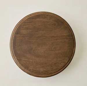 Handcrafted Durable Traditional Chinese Wooden Engraved Plant Dessert <b>Plate</b> Serving Tray Cake <b>Stand</b> for Wedding Catering Table - Product Image 3