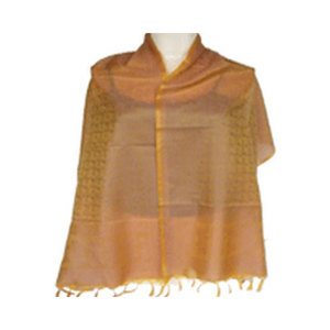 Buy Polyester Indian Twill Silk Scarf Long Jacquard Logo Stole for Summer and Winter Customizable Fans Scarf Online Shopping - Product Image 2