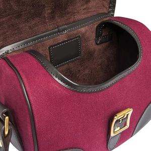 Sac à cartouches en cuir de vachette de qualité supérieure, imperméable et durable, en toile forestière avec couvercle articulé pour accessoires de chasse - Product Image 6