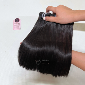 Top Trend Extensiones de cabello vietnamita Hueso sedoso Recto Paquetes de cabello de un donante Peluca de cabello humano dibujado doble Tejidos y pelucas - Product Image 5