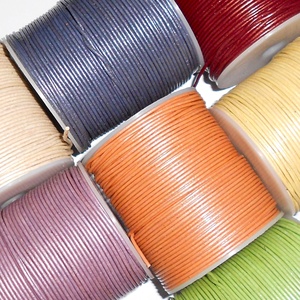 Cordones de Cuero Genuino en Colores Elegantes con Acabado Encerado, Cuerda Trenzada, Cordón para Joyería DIY, Accesorios Ecológicos para Calzado - Product Image 4