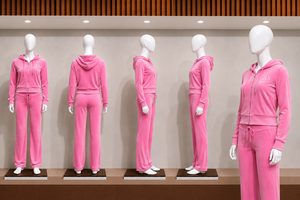 Ensemble crop top à capuche zippé en molleton rose pour femme, style streetwear complet, coupe régulière, couleur unie, tenue 2 pièces 100 % coton respirant - Product Image 6