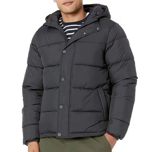Chaqueta acolchada personalizada al por mayor con logotipo impreso para hombre, chaqueta informal de invierno para hombre. - Product Image 2