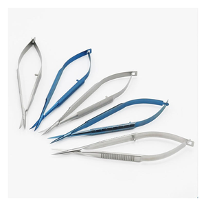 Tijeras Quirúrgicas Oftálmicas Manuales de Acero de 18 cm, Tijeras Vannas para Cirugía Ocular, Instrumentos Quirúrgicos Oftálmicos - Product Image 1