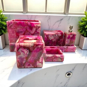 Top quality resin bathroom <b>set</b> NEHA ENTERPRISES designer bathroom organizer accessories for home hotel and <b>gift</b> use - Product Image 6