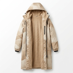 Wholesale Custom Logo Waterproof Change Robe Thicker Super Warm Sherpa Fleece Windproof Dry Soft <b>Surf</b> Poncho Changing Robe - Product Image 1
