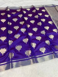 Latest Traditional Designer Soft Banarasi Wedding Party Wear Katan Silk Zari Weaves <b>Saree</b> Women Quick Dry All Seasons Regular - Product Image 4