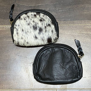 กระเป๋าใส่บัตรเครดิตทรงรีขนาดเล็กรูปวงรีทำด้วยมือทำจากหนังขนสัตว์แท้ - Product Image 6