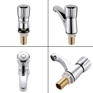Wholesale <b>Basin</b> Faucet ABS Chrome Knob Handle Brass Thread Bathroom Washroom <b>Single</b> Cold <b>Tap</b> Lavabo Faucet KSLA-15XiT3 KSN VN - Product Image 3