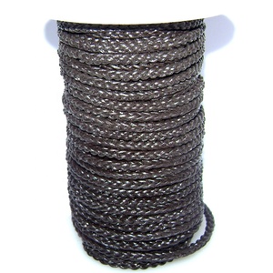 Cordón de Cuero Trenzado Cuadrado de 4mm y 8 Capas, Recubierto, Estilo Popular, para Joyería, Accesorios DIY, Precio al por Mayor - Product Image 2
