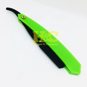 New Professional Barber <b>Razor</b> Wholesale Rate Silver Polish Stainless Steel Handle Changeable Blade Barber <b>Razors</b> Salon - Product Image 3
