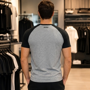 เสื้อยืดผู้ชายคุณภาพพรีเมียม ขายส่ง ผ้าฝ้าย 100% ระบายอากาศได้ดี ไซส์ใหญ่ สไตล์สตรีทแวร์ เสื้อยืดเปล่าสำหรับขายส่งจำนวนมาก - Product Image 3
