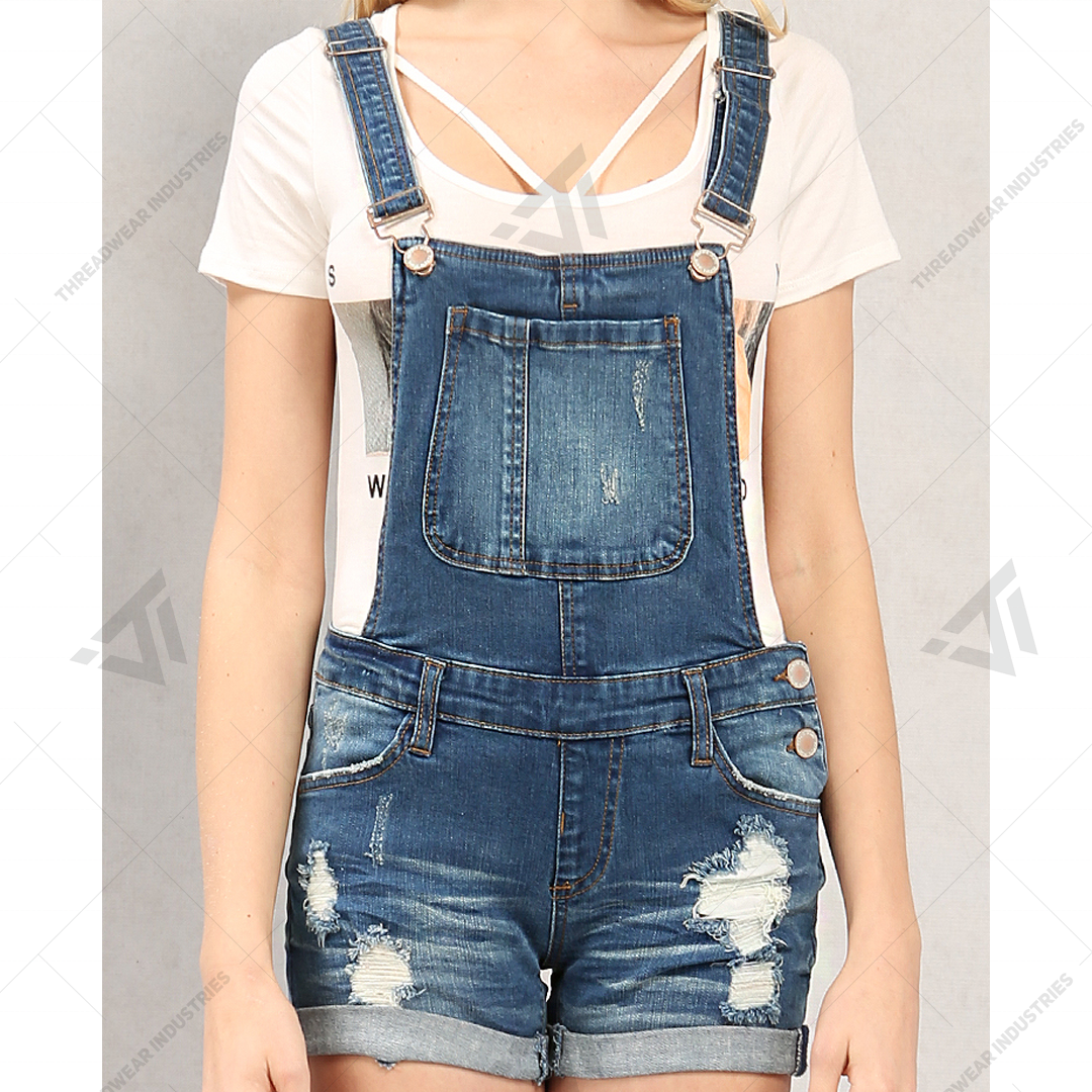 knee length dresses for ladies HT 360 Collective - Dungarees Dress