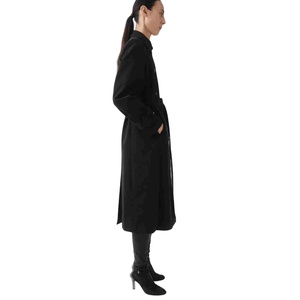 Nouveau Trench-coat élégant pour femme, longueur au-dessus du genou, en shearling, manteau d'automne brodé avec doublure respirante en polyester - Product Image 4