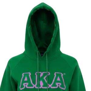 Sweat à capuche unisexe en molleton de coton premium avec broderie chenille lettres grecques, coupe confortable, style streetwear, idéal pour l'hiver - Product Image 2