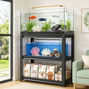 Soporte Metálico para Acuario de 30-40 Galones, Resistente, Ajustable, con Estantes de Almacenamiento, 47.2" de Ancho x 18" de Profundidad x 39" de Alto - Product Image 1
