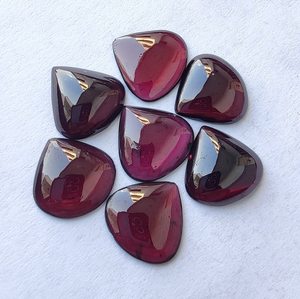 Natural Garnet Heart Shape Cabochon Gemstone Quality Calibrated Jewelry Loose Gemstone <b>Healing</b> <b>Crystal</b> Stone - Product Image 6