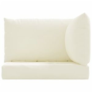 Coussin de palette d'extérieur en tissu Oxford blanc crème moyen (100 % polyester) – Confortable et durable pour terrasse et jardin - Product Image 4