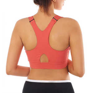 Soutien-gorge de sport sans coutures pour femme, style unique, respirant, avec options de logo frontal, idéal pour la course et l'entraînement - Product Image 3