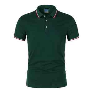 เสื้อยืดพรีเมียมเนื้อหนา 100% โพลีเอสเตอร์ หลายสีให้เลือก เสื้อโปโลแขนสั้น คอปก เสื้อยืดผู้ชาย - Product Image 5