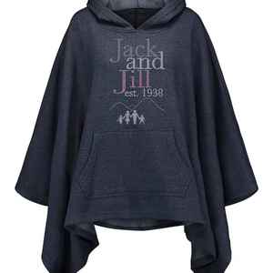 Poncho à capuche oversize Jack and Jill pour femme – Sweat-shirt décontracté style cape, coupe ample, confortable et tendance - Product Image 1