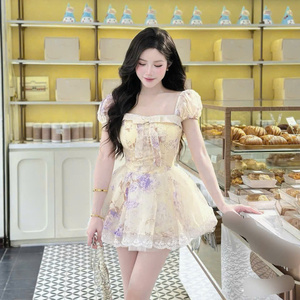 เดรสยาวแขนสั้นผ้าเนื้อดีสำหรับผู้หญิง ดีไซน์เรียบหรู ดูเซ็กซี่ ซักได้ เหมาะสำหรับโอกาสต่างๆ ทั้งแบบลำลองและเป็นทางการ - Product Image 5