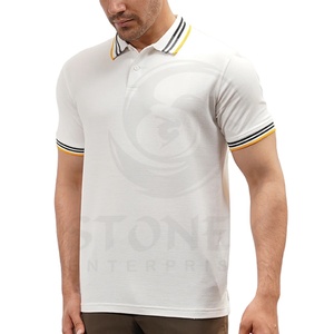 Verano nuevo diseño algodón manga corta hombres para Polos Color sólido estampado personalizado camisetas para hombre - Product Image 1
