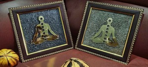Cadre Bouddha Moderne en Pyrite – Artisanat Spirituel de Haute Qualité Fait Main pour la Décoration Intérieure, Cadeau, Vente en Gros - Product Image 1