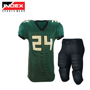 Conjunto de Uniforme de Fútbol Americano para Hombre INDEX SPORTSWEAR, Sublimado, Cuello en V, Manga Corta, Azul Marino y Amarillo, Malla 14 - Product Image 4