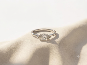 Moissanite Engagement <b>Ring</b> Moissanite <b>Ring</b> Sterling Silver Wedding Jewelry Trendy Best <b>Friend</b> Gift - Product Image 3