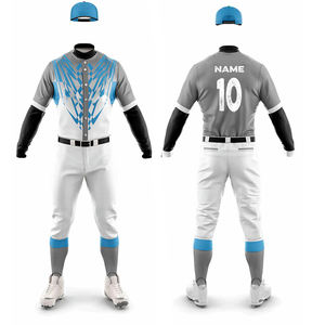 Uniformes de Béisbol para Hombre de Diseño Moderno, Estilo Nuevo y Calidad Premium, 100% Poliéster de Secado Rápido, Diseño de Logotipo Personalizado, Color Sólido - Product Image 3