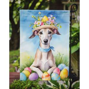 Whippet Easter Egg Hunt <b>Garden</b> <b>Flag</b> Multicolor Mailbox Decorative Yard Banner for Patio Artwork and Flower Beds Small Size - Product Image 3