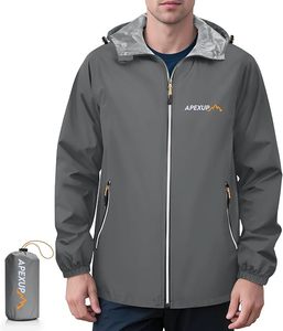 Veste de pluie imperméable à capuche Hemistyles pour homme - Pratique et élégante pour l'hiver - Product Image 1