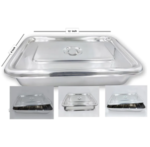 Nouvelle boîte de stérilisation manuelle en acier inoxydable pour instruments chirurgicaux et dentaires, organisateur d'instruments/plateau de rangement pour outils, tailles personnalisées, CE - Product Image 4