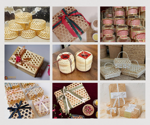 Coffret cadeau en bambou éco-chic: fait à la main au Vietnam pour les mariages et les festivals, un choix élégant et vert pour des moments de cadeaux mémorables - Product Image 2