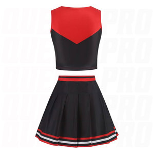 Costume de pom-pom girl pour femmes, tenue de cheerleading, uniforme scolaire, déguisement pour fête d'Halloween pour adultes, design personnalisé - Product Image 2