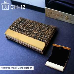 Porte-cartes de visite simple en acier avec revêtement PVD de qualité supérieure, en similicuir de qualité supérieure, prix imbattable, haute qualité - Product Image 3