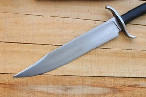 Couteau de chasse en acier inoxydable, lame à pointe tombante, manche en cuir, qualité industrielle, lame unique, usage extérieur - Product Image 5