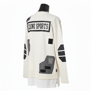 Camiseta de Manga Larga para Mujer, Doble Capa, Algodón Interlock, Poliéster GSM, con Parche y Logotipo Termotransferible - Product Image 5