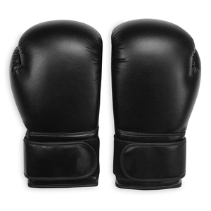 Guantes de Boxeo de Cuero Negro de 12 Onzas, con Cierre de Velcro, para Entrenamiento de Adultos, Guantes de Entrenamiento Amateur, Calidad Profesional - Product Image 3