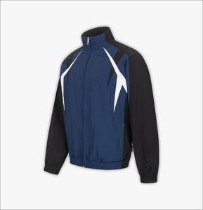 Conjunto deportivo cortavientos para hombre, chaqueta ligera con cremallera y pantalones a juego, cómodo para entrenamiento al aire libre, ropa informal de calle. - Product Image 6