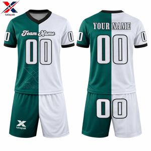 Conjunto de Camisetas de Fútbol 7V7 Personalizadas TATAPAK, Secado Rápido, Absorción de Humedad, Material 100% Poliéster, Cuello en V, Manga Corta - Product Image 1