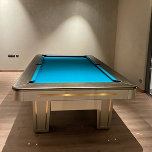 Mesa de Billar Inglesa de Lujo para Interiores, Fieltro de Alta Velocidad, Tamaño Personalizable, Construcción Duradera, para Entrenamiento, Hogar, Hotel, Club - Product Image 4