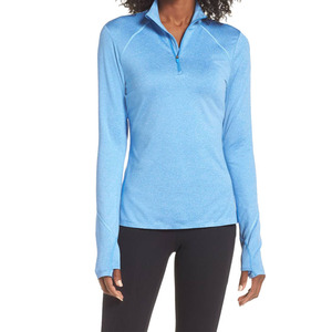 Custom Logo Winter Front <b>Long</b> Sleeve Gym <b>Shirts</b> OEM Quick Dry <b>Women</b> Pullover Crop Top Hoodies Custom Supplier - Product Image 1